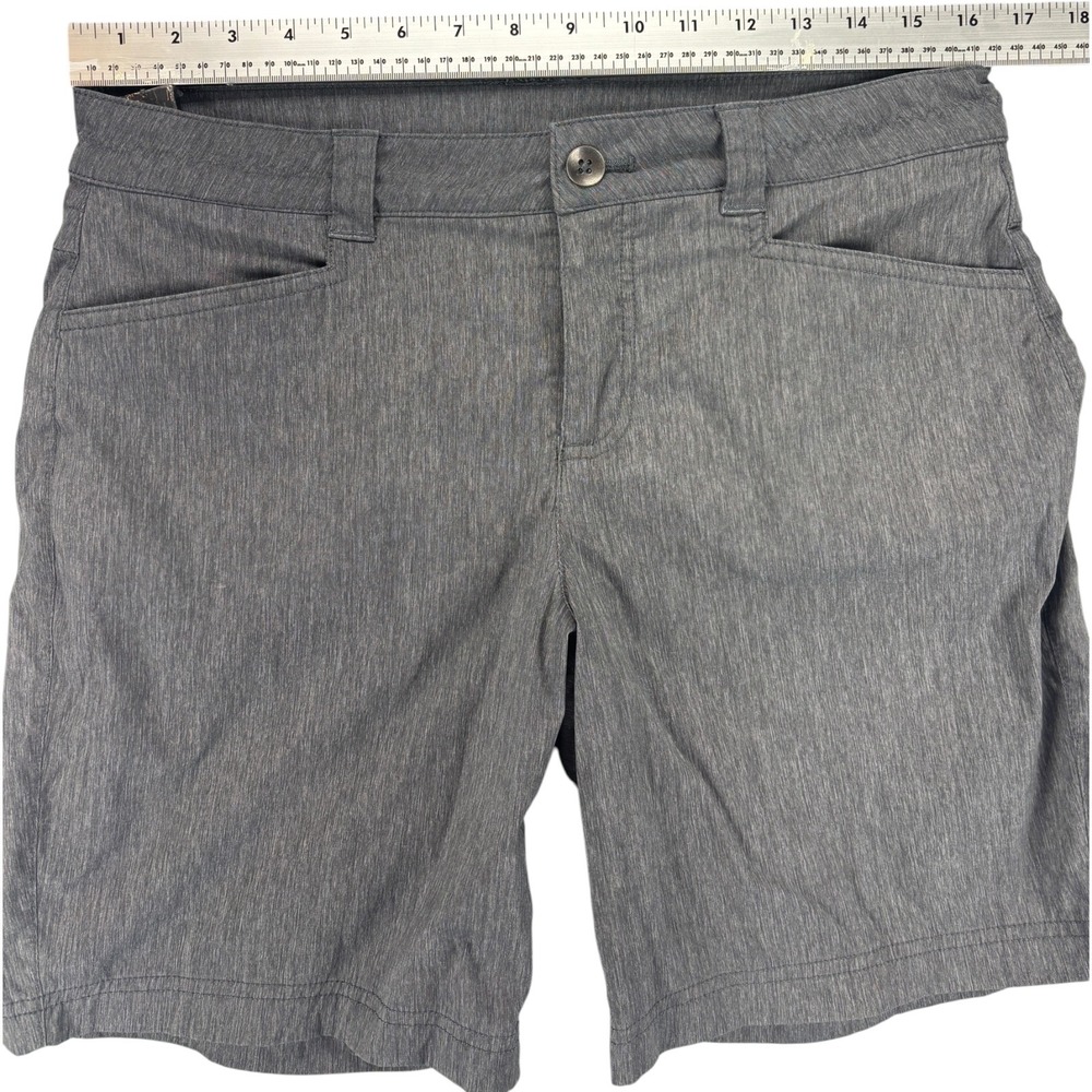 Eddie Bauer Women's 10 Gray Stretch Hiking Shorts 8in Inseam Active Outdoor Golf - Picture 8 of 11